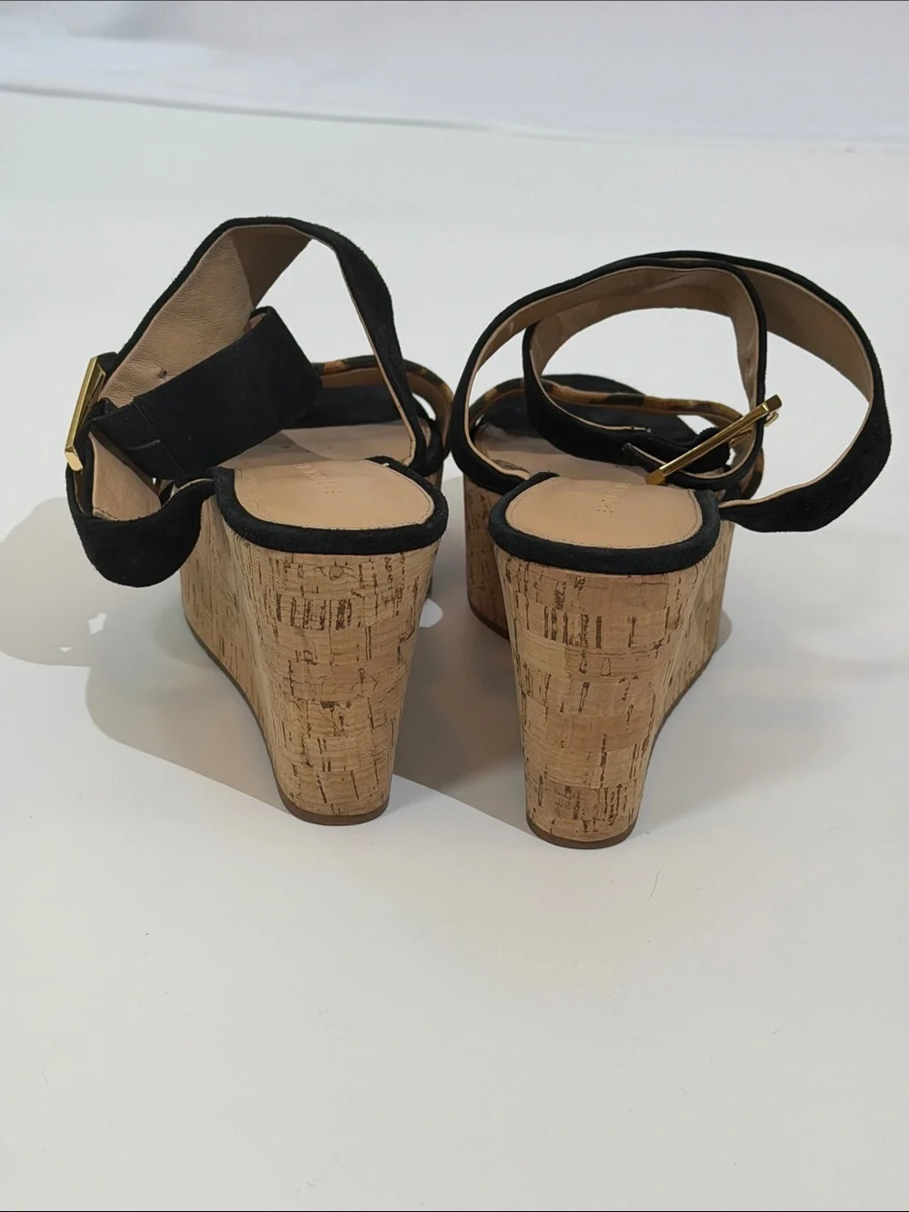 Veronica Beard Hurley Platform Wedge Sandal Size 7 Cork Leopard Print